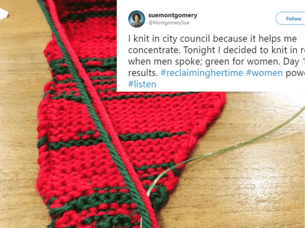 Knitting by Sue Montgomery