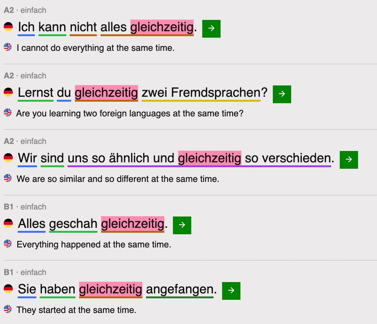 List of German sentences